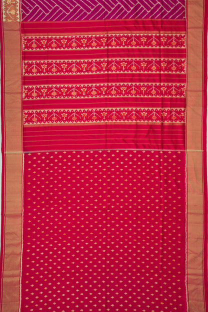 Pochampally Silk Ikat Purple Saree