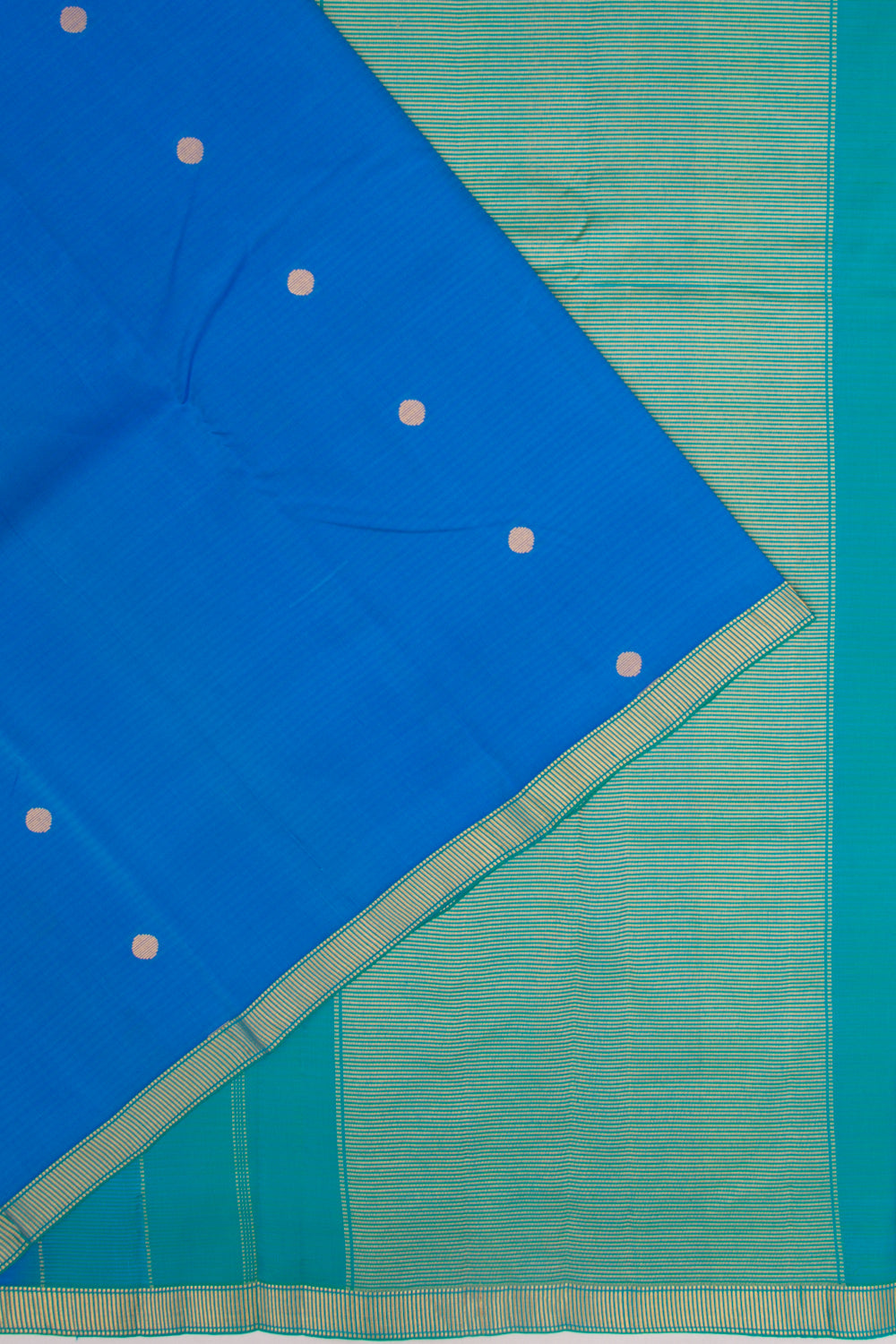 Soft Silk Butta Blue Saree
