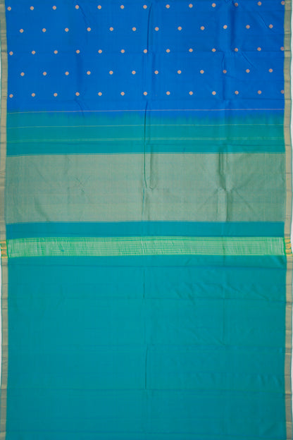 Soft Silk Butta Blue Saree