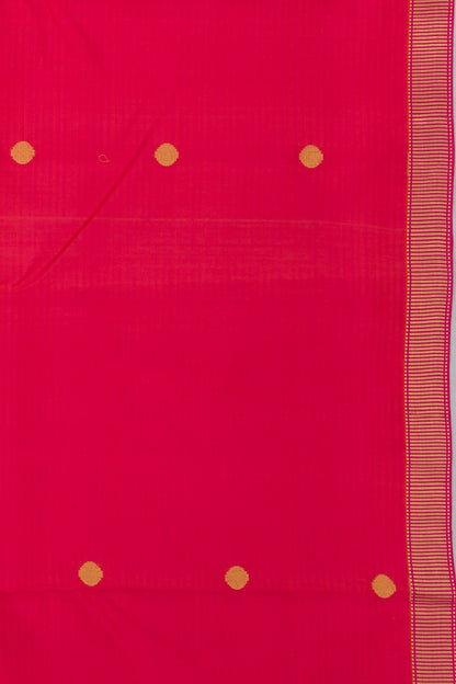 Soft Silk Butta Pinkish Red Saree