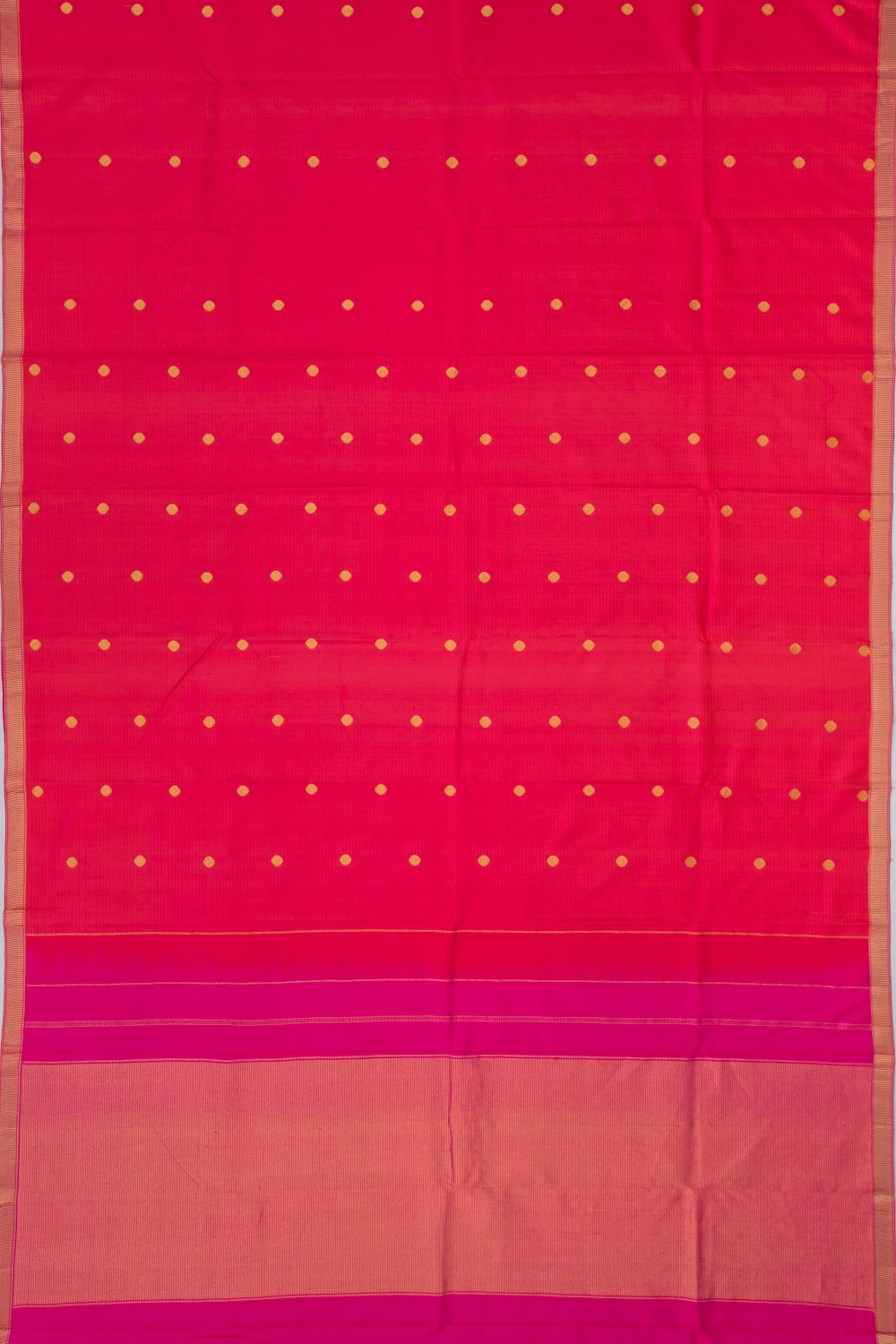 Soft Silk Butta Pinkish Red Saree