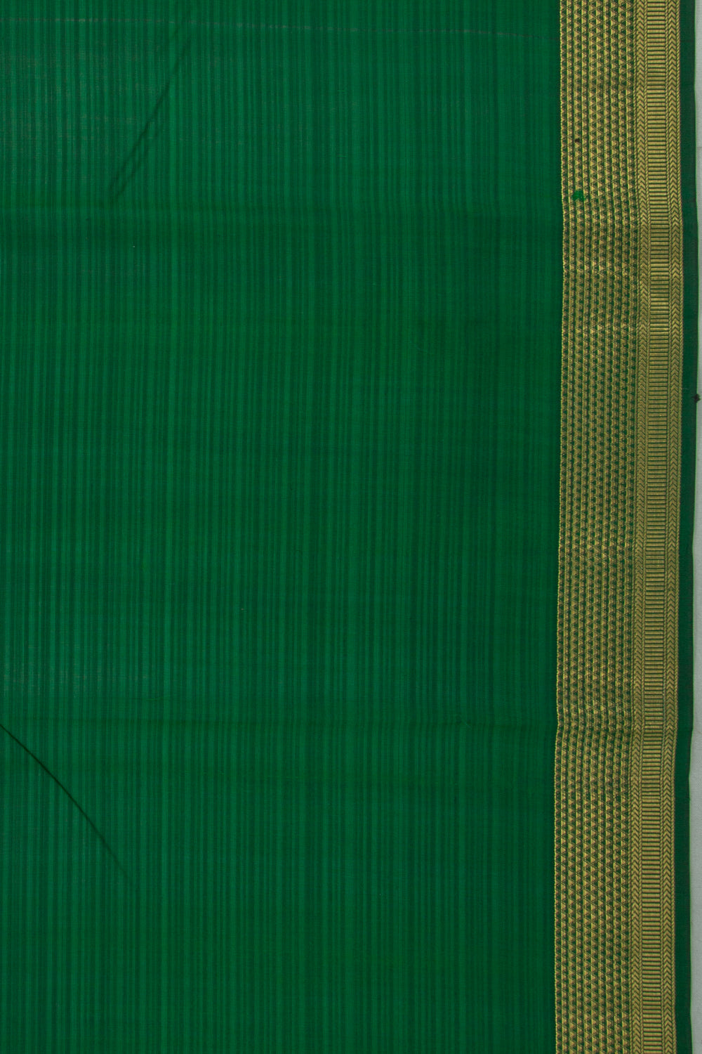 Soft Silk Plain Dark Green Saree