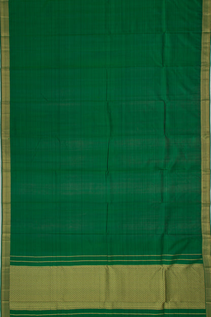 Soft Silk Plain Dark Green Saree