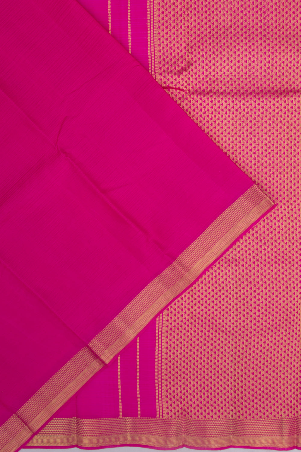 Soft Silk Plain Pink Saree