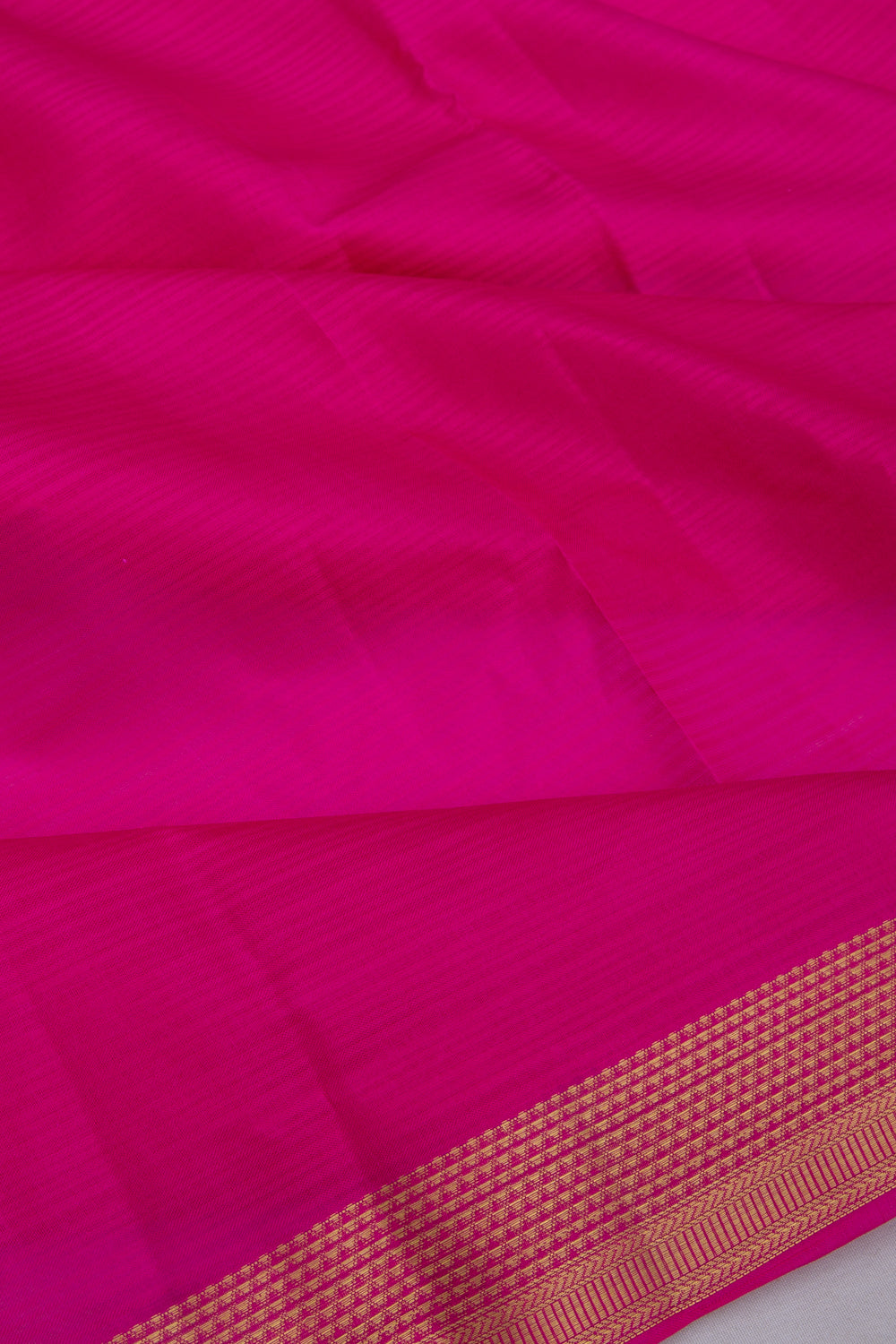 Soft Silk Plain Pink Saree
