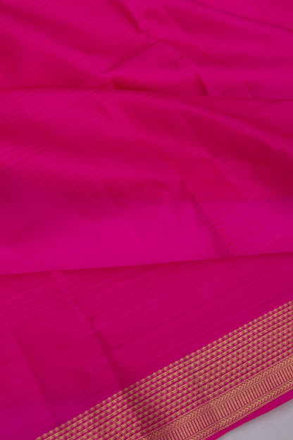 Soft Silk Plain Pink Saree