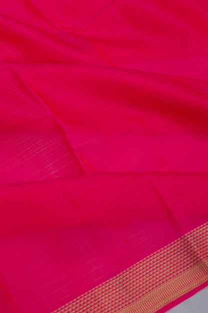 Soft Silk Plain Pink Saree