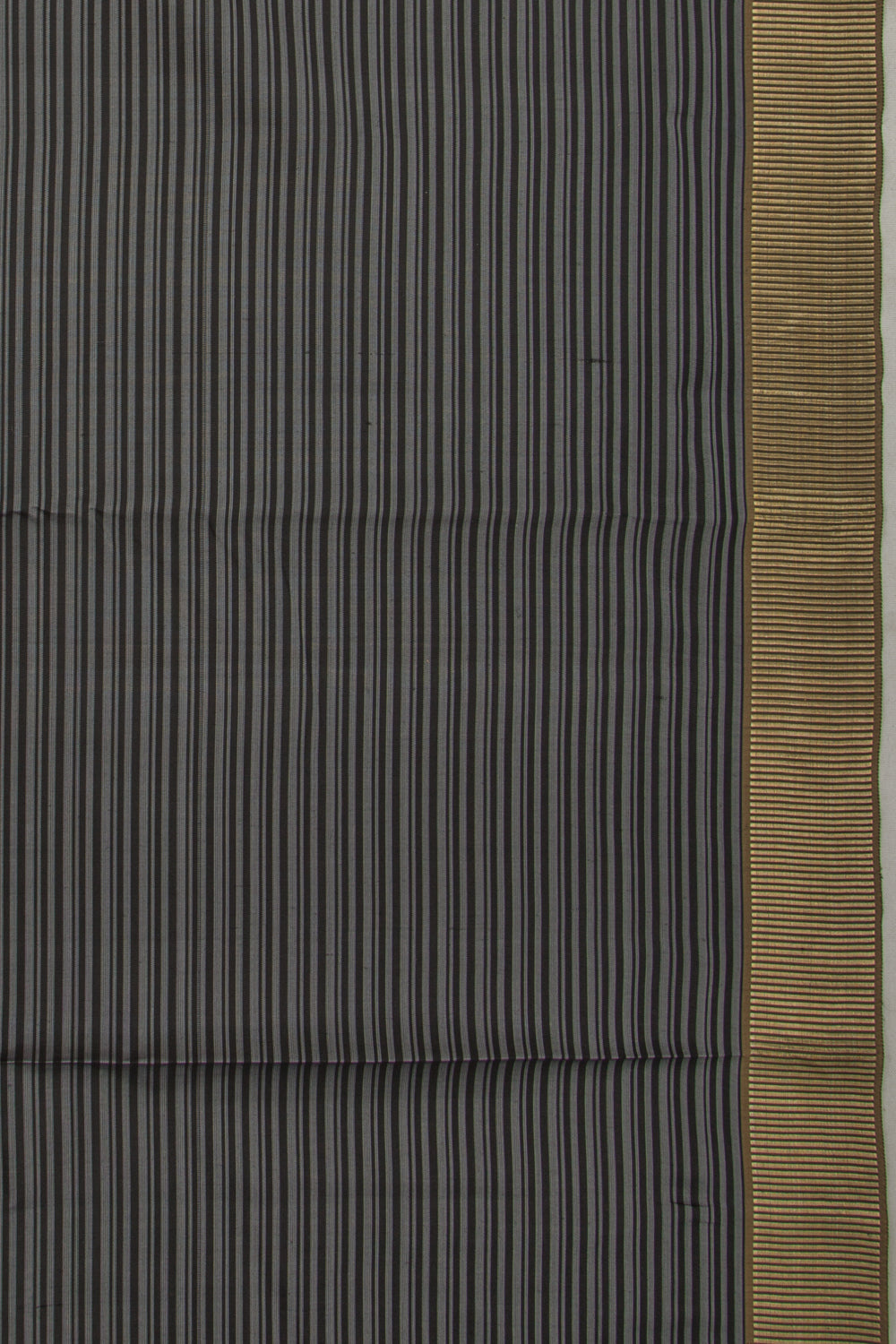 Soft Silk Lines Black And Grey Saree