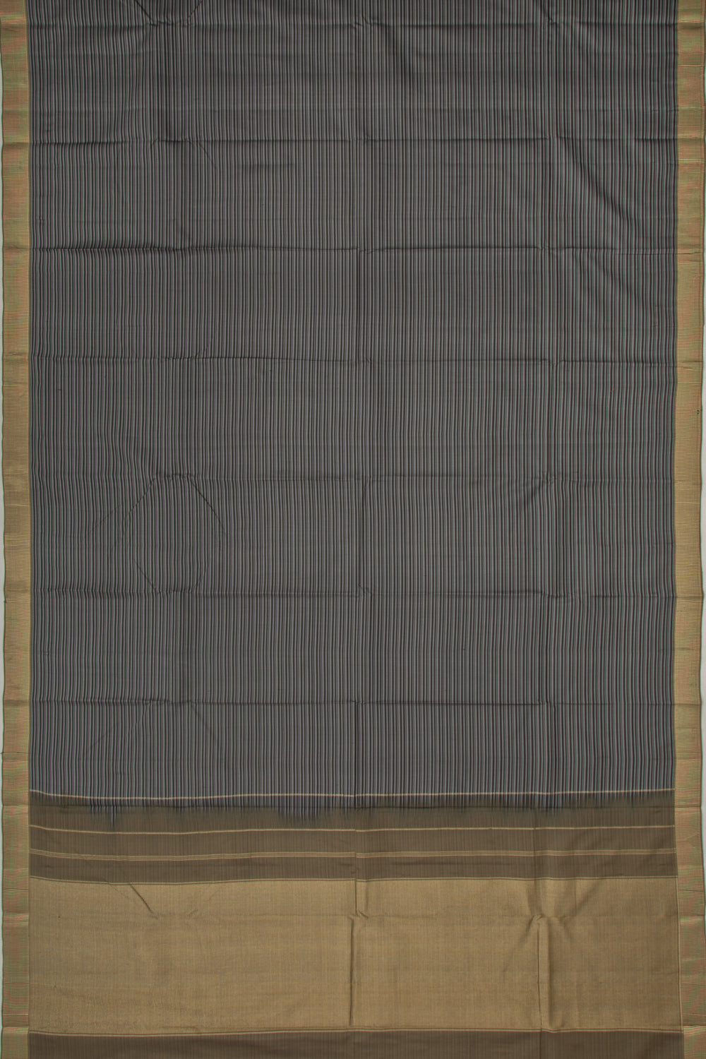 Soft Silk Lines Black And Grey Saree