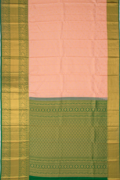 Taranga Kanchi Silk Jaal Pastel Orange Saree