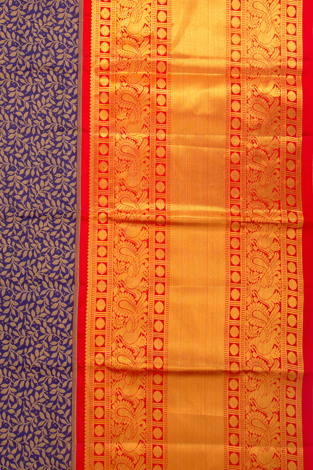 Taranga Kanchi Silk Brocade Dark Blue Saree