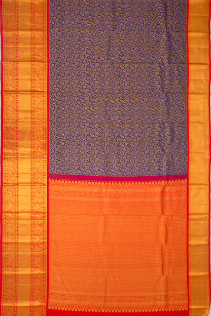 Taranga Kanchi Silk Brocade Dark Blue Saree