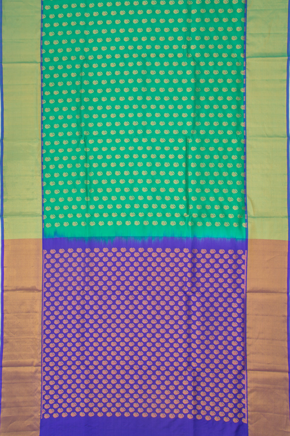 Venkatagiri Silk Butta Sea Green Saree