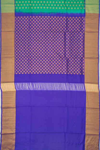 Venkatagiri Silk Butta Sea Green Saree