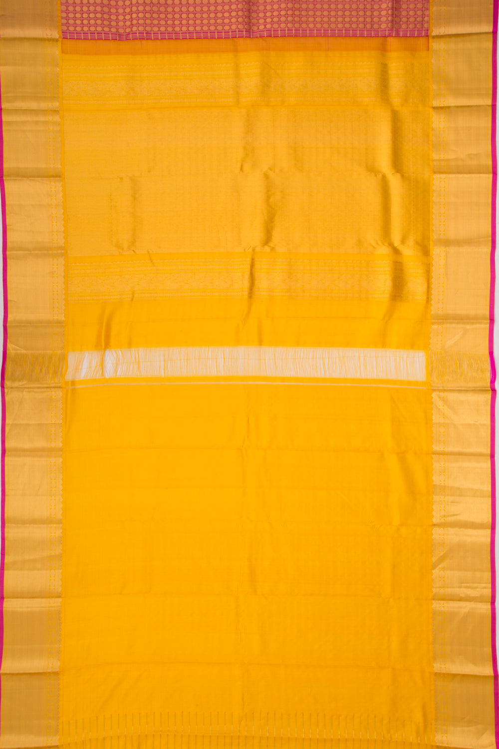 Kanchipuram Kora Organza Checks And Butta Maroon Saree