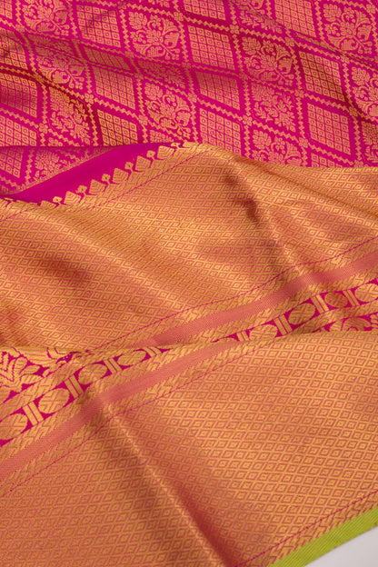 Taranga Kanchi Silk Brocade Pink Saree