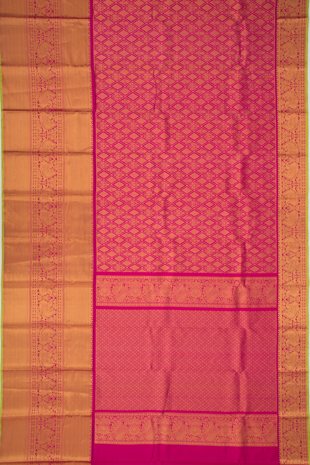 Taranga Kanchi Silk Brocade Pink Saree