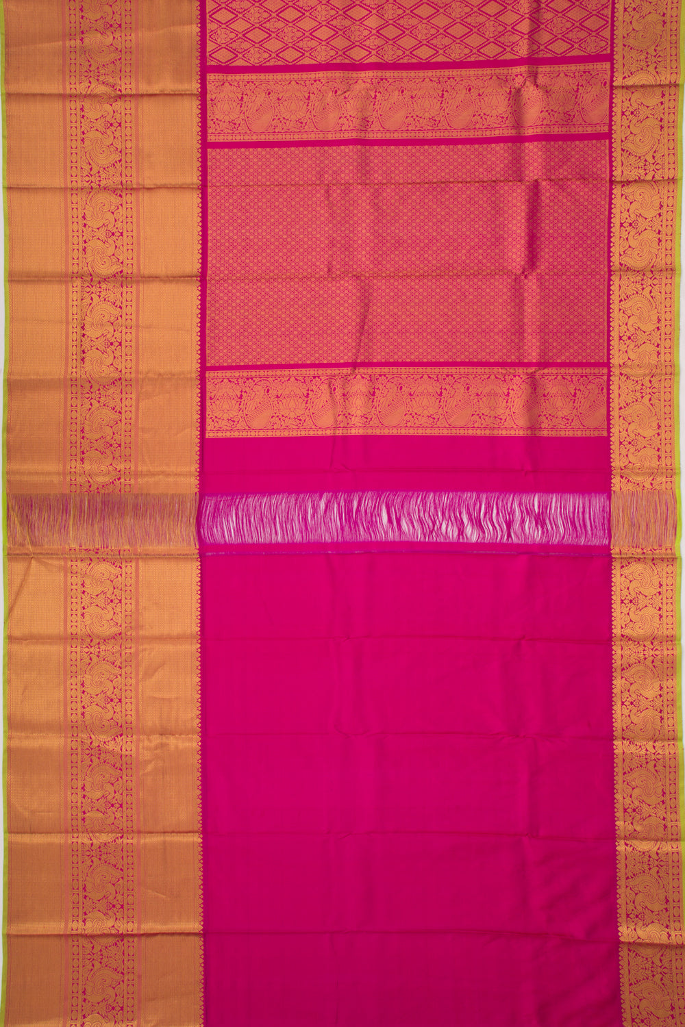 Taranga Kanchi Silk Brocade Pink Saree