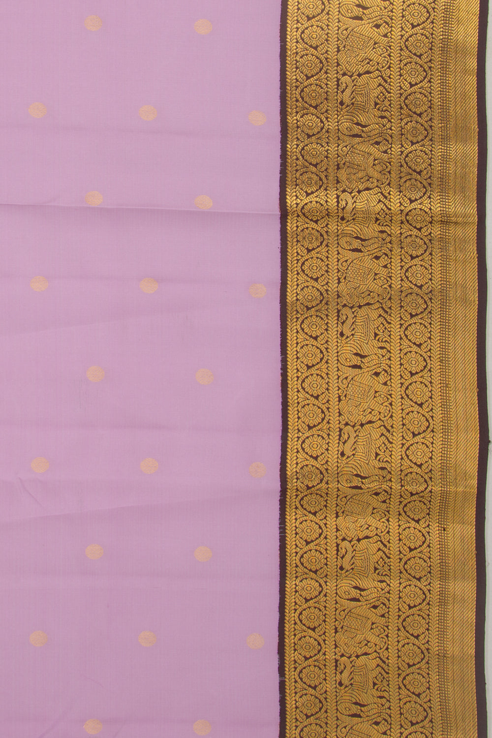 Kanchipuram Silk Butta Lavender Saree