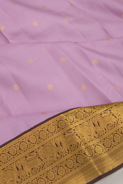 Kanchipuram Silk Butta Lavender Saree