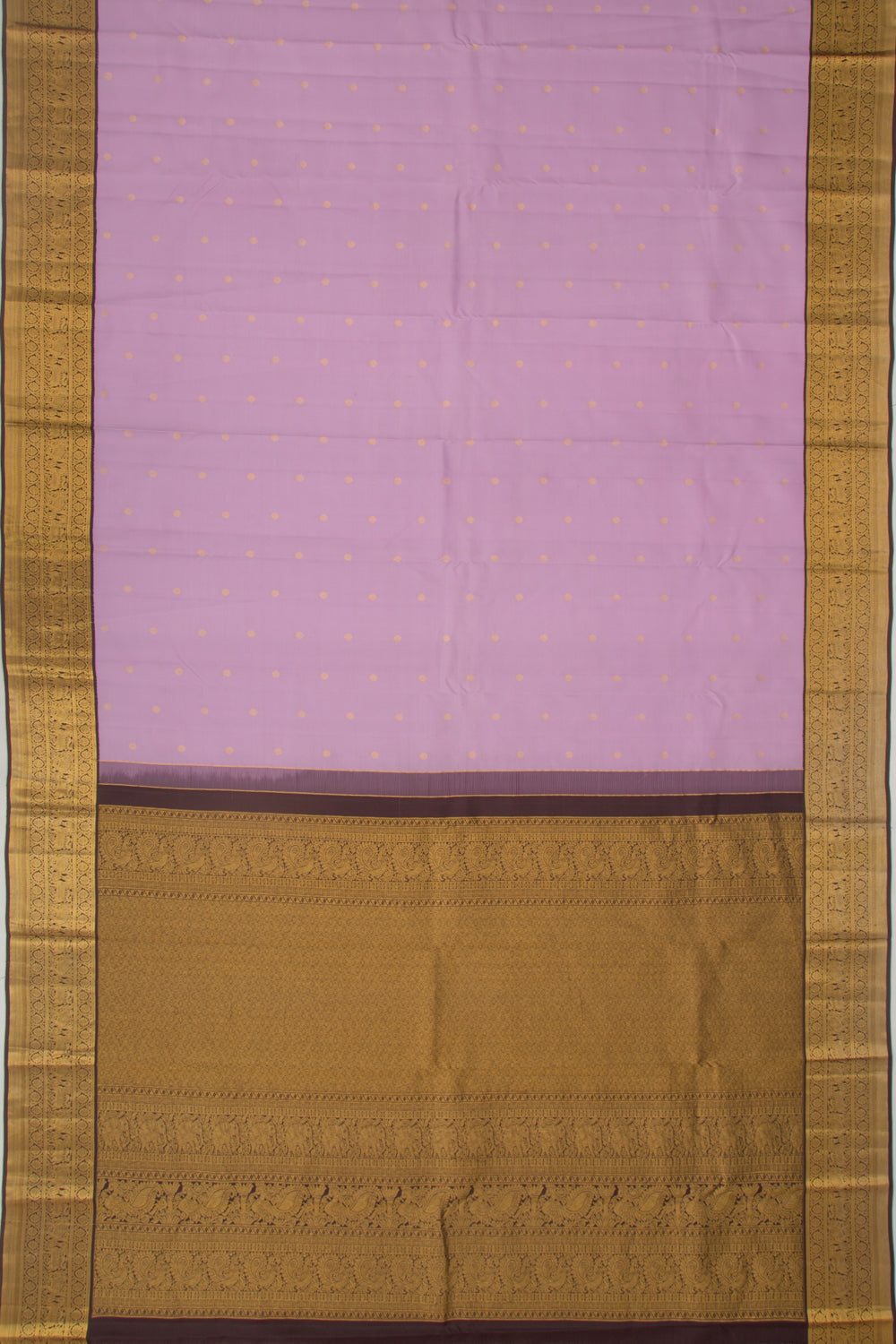 Kanchipuram Silk Butta Lavender Saree