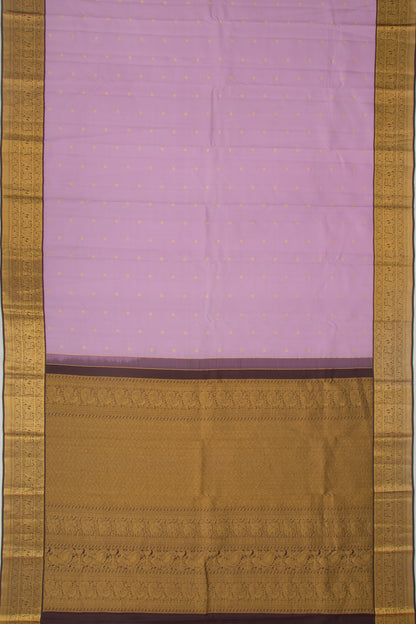 Kanchipuram Silk Butta Lavender Saree