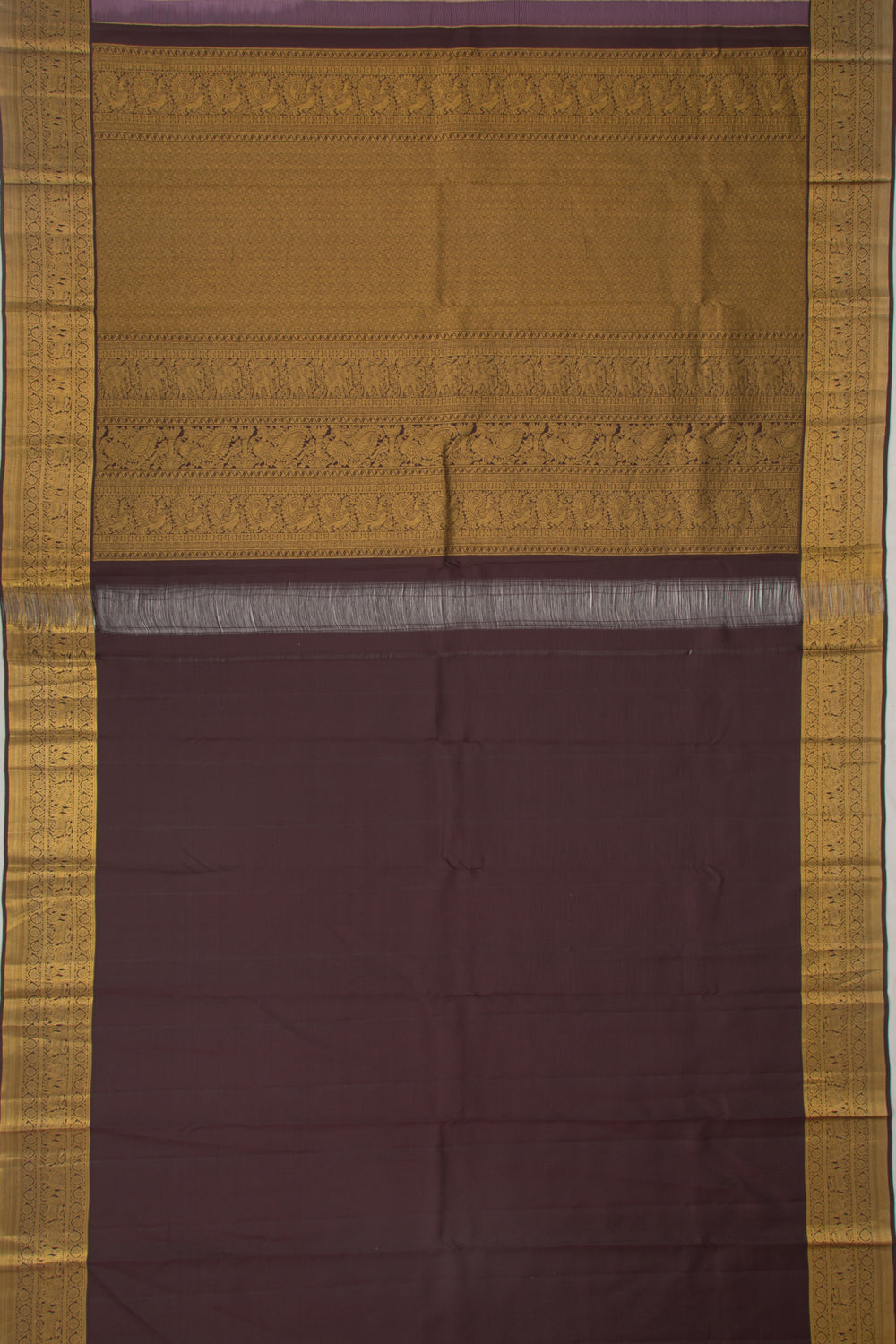 Kanchipuram Silk Butta Lavender Saree