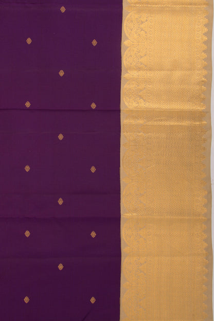 Kanchipuram Silk Butta Purple Saree