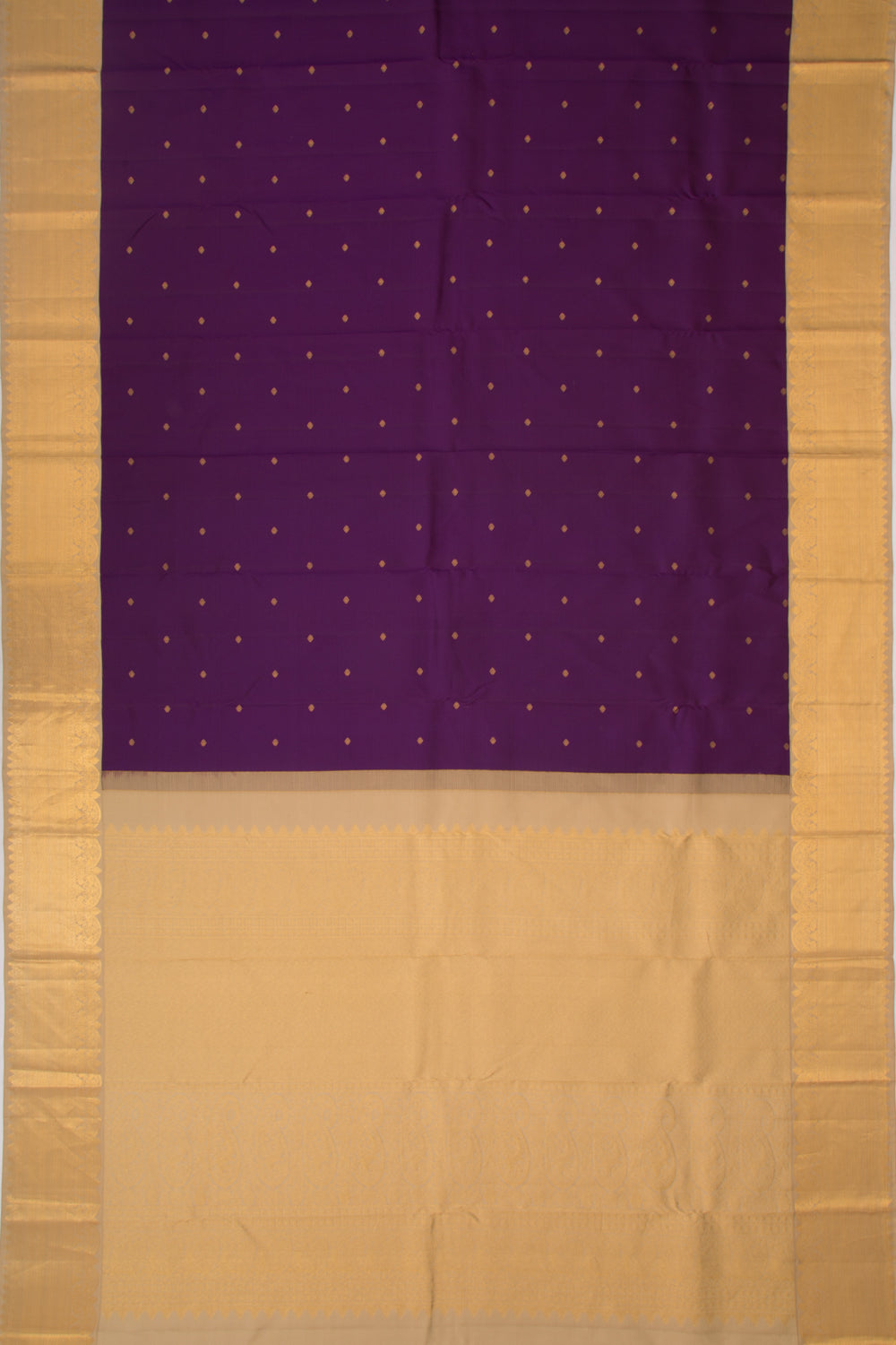 Kanchipuram Silk Butta Purple Saree