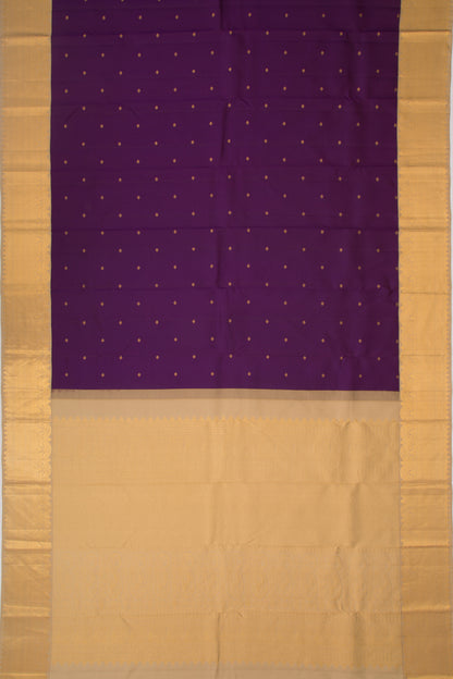 Kanchipuram Silk Butta Purple Saree