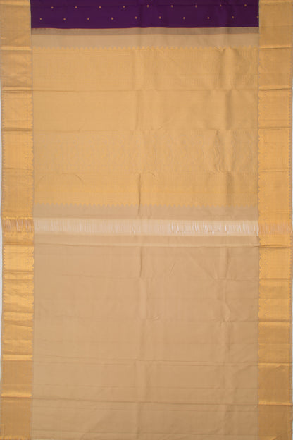 Kanchipuram Silk Butta Purple Saree