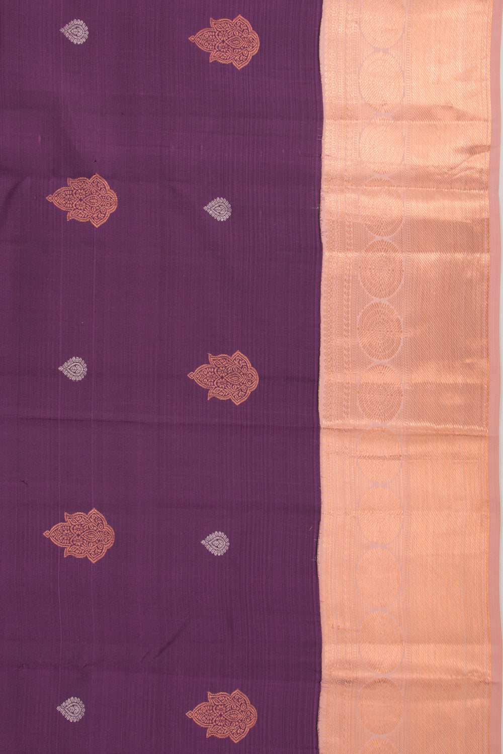 Kanchipuram Silk Butta Purple Saree