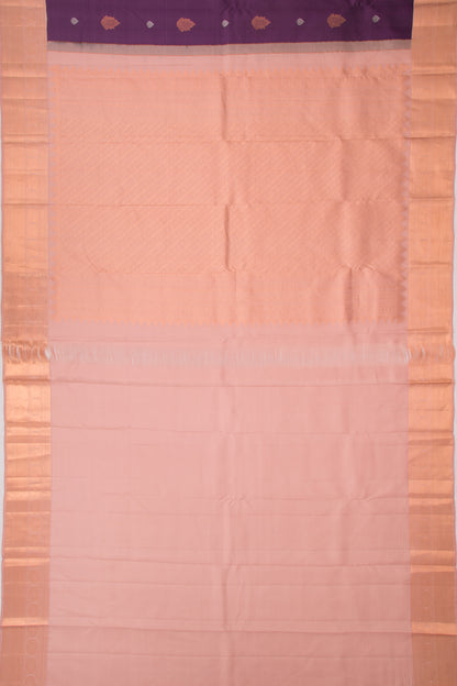 Kanchipuram Silk Butta Purple Saree