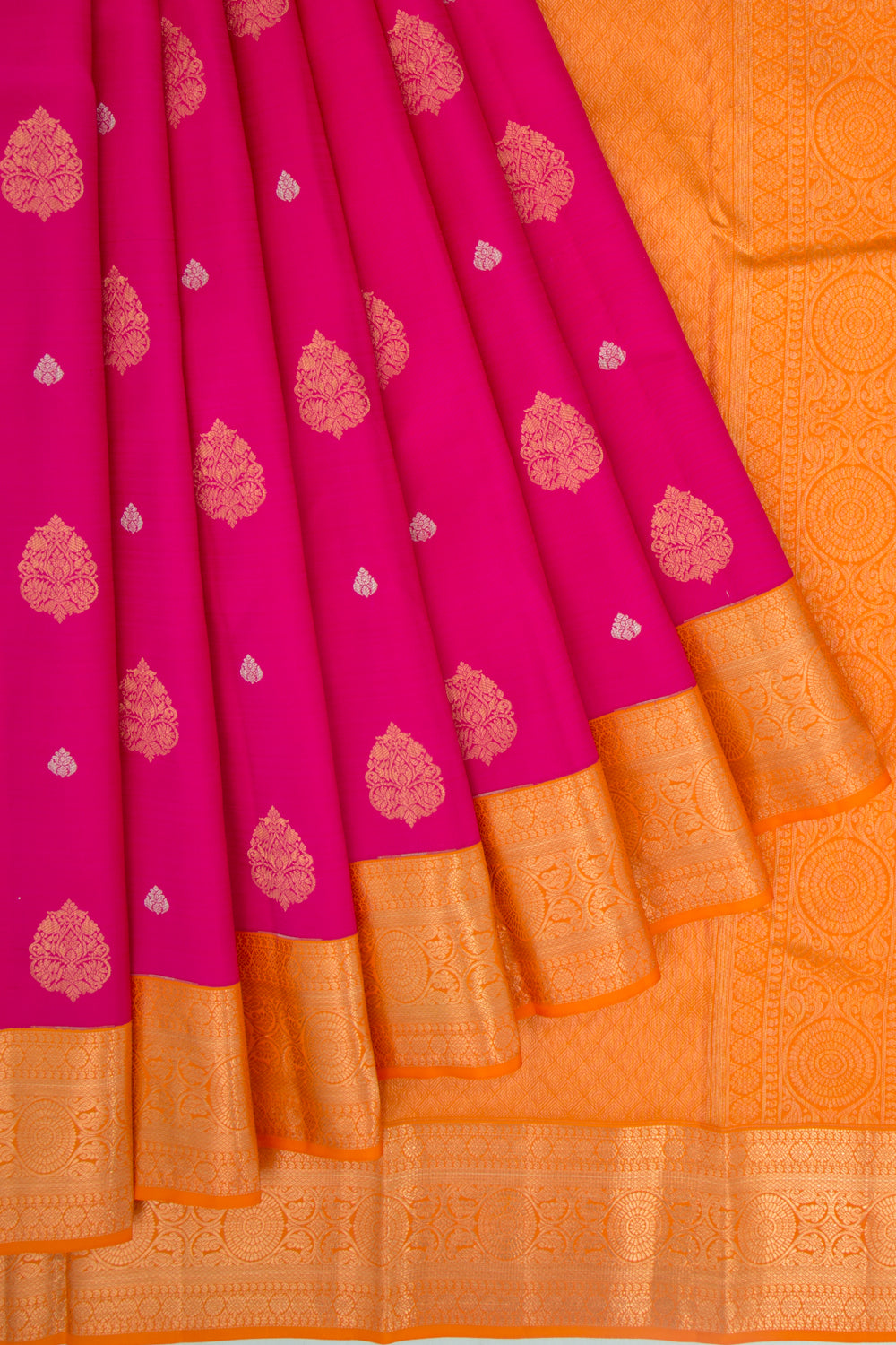 Kanchipuram Silk Butta Pink Saree