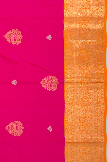 Kanchipuram Silk Butta Pink Saree