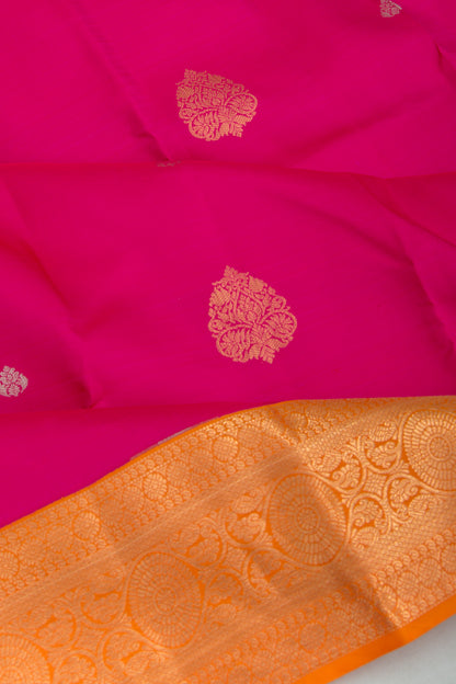 Kanchipuram Silk Butta Pink Saree