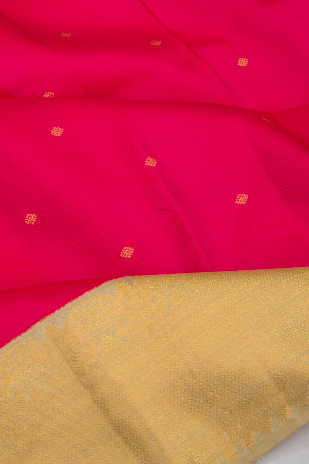 Kanchipuram Silk Butta Pink Saree