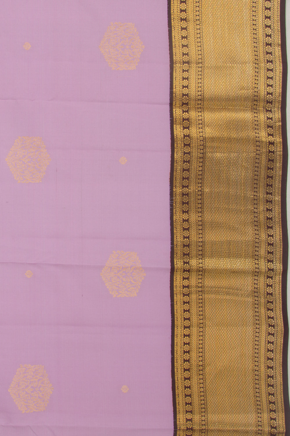 Kanchipuram Silk Butta Lavender Saree