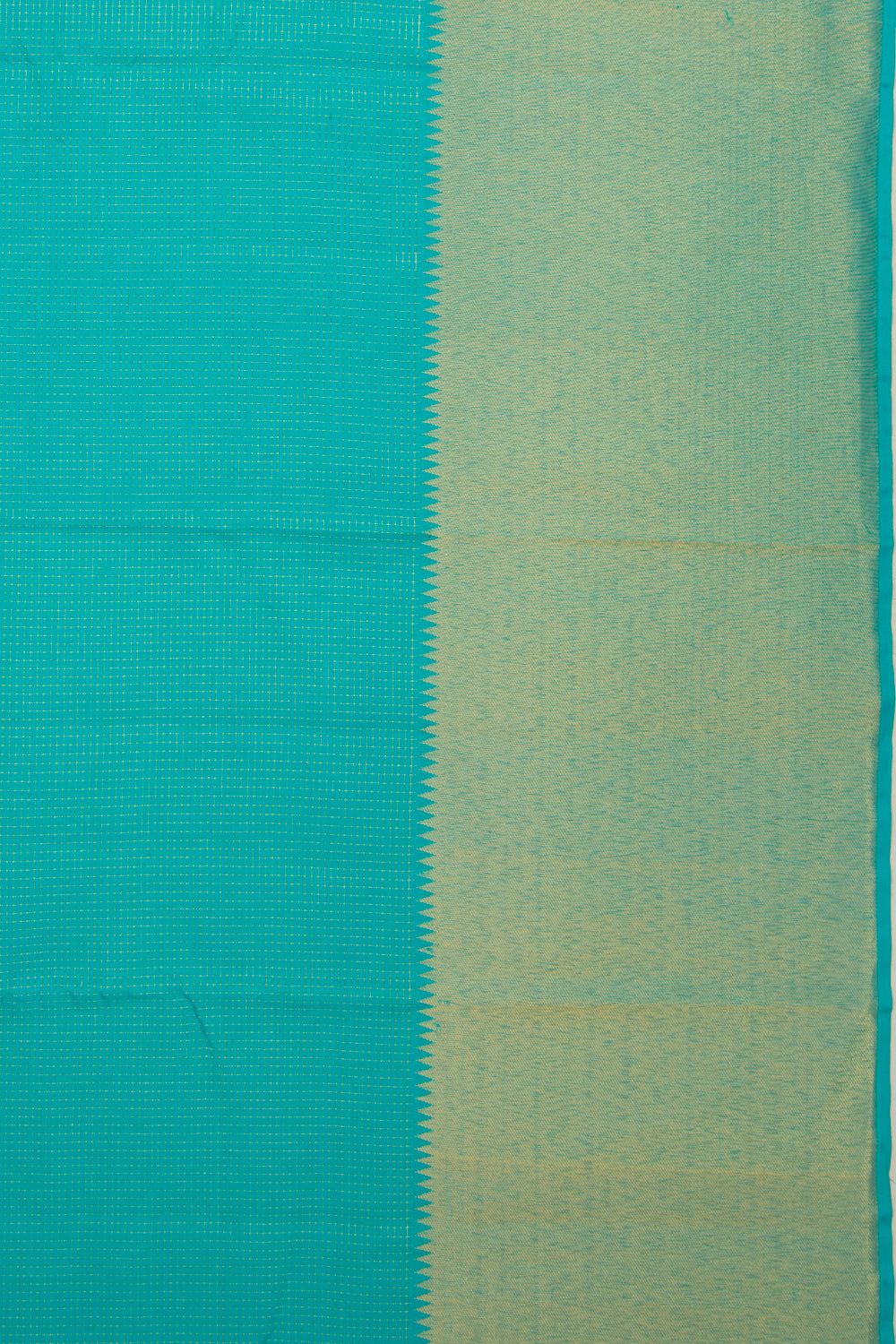 Kanchipuram Silk Checks Sky Blue Saree