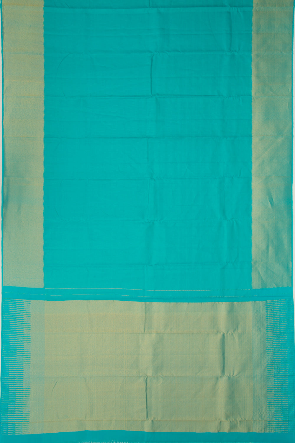 Kanchipuram Silk Checks Sky Blue Saree