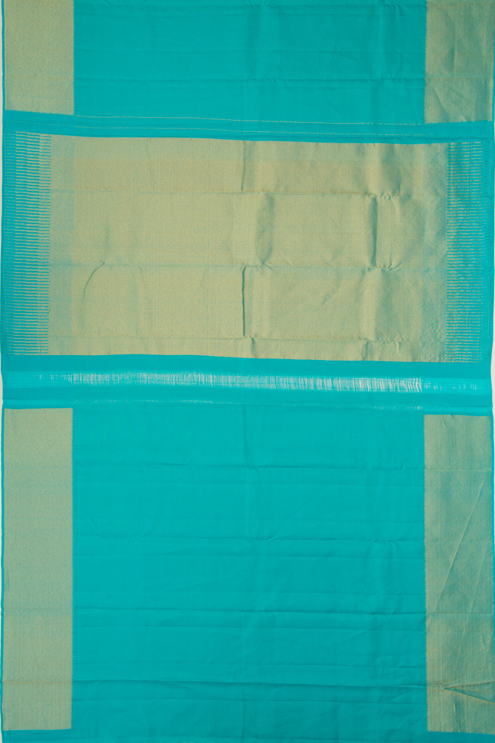 Kanchipuram Silk Checks Sky Blue Saree