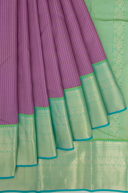 Taranga Kanchi Silk Brocade Lavender Saree