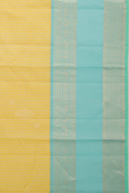Taranga Kanchi Silk Brocade Lemon Yellow Saree