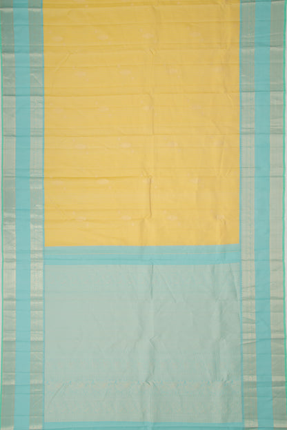 Taranga Kanchi Silk Brocade Lemon Yellow Saree