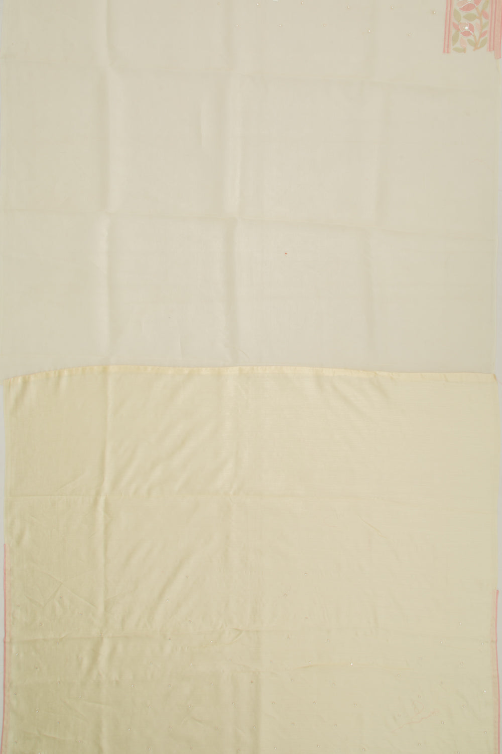 Organza Butta Cream Saree