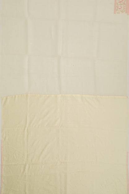 Organza Butta Cream Saree