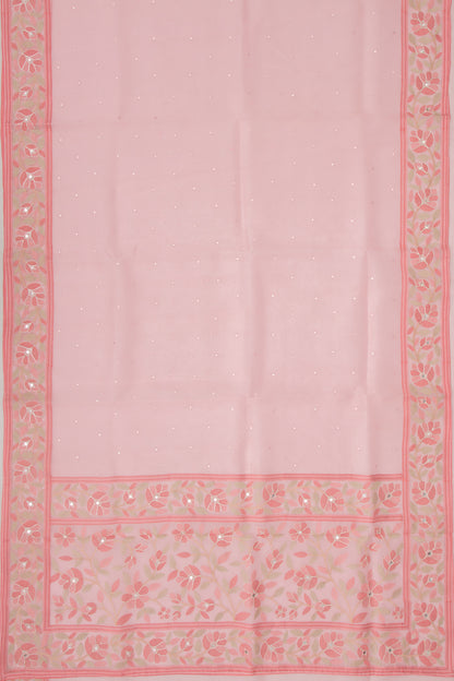 Organza Butta Pink Saree