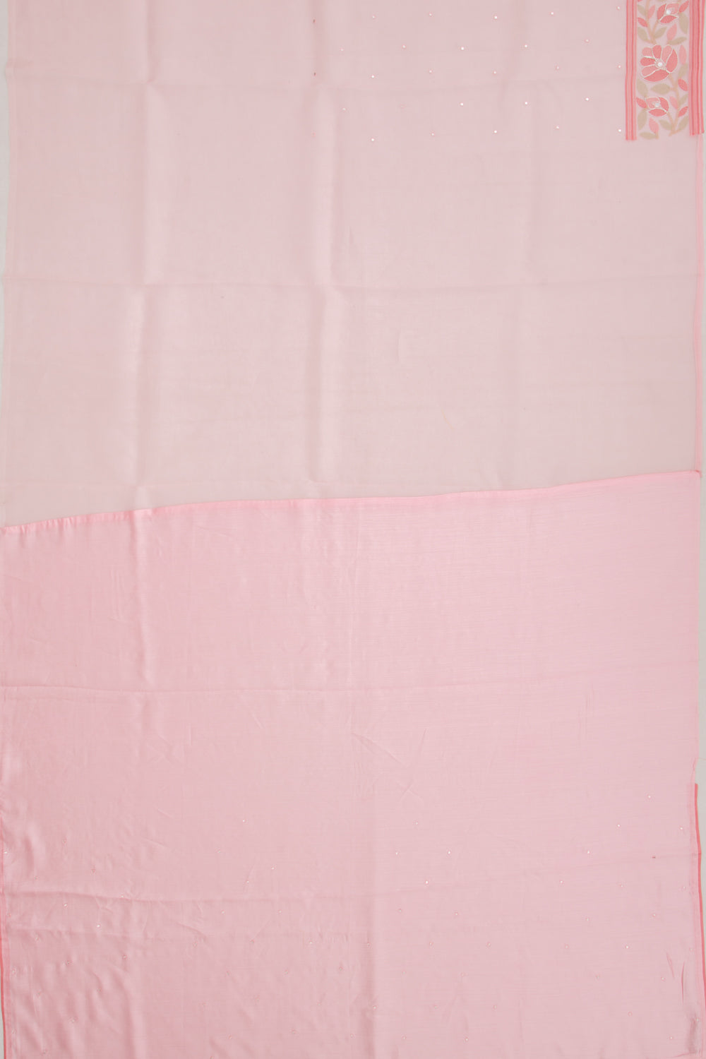 Organza Butta Pink Saree