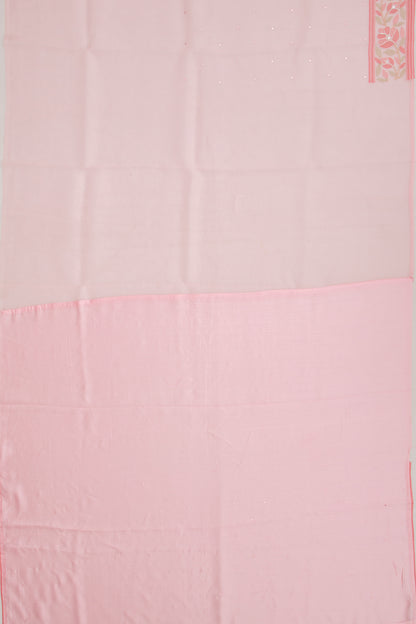 Organza Butta Pink Saree