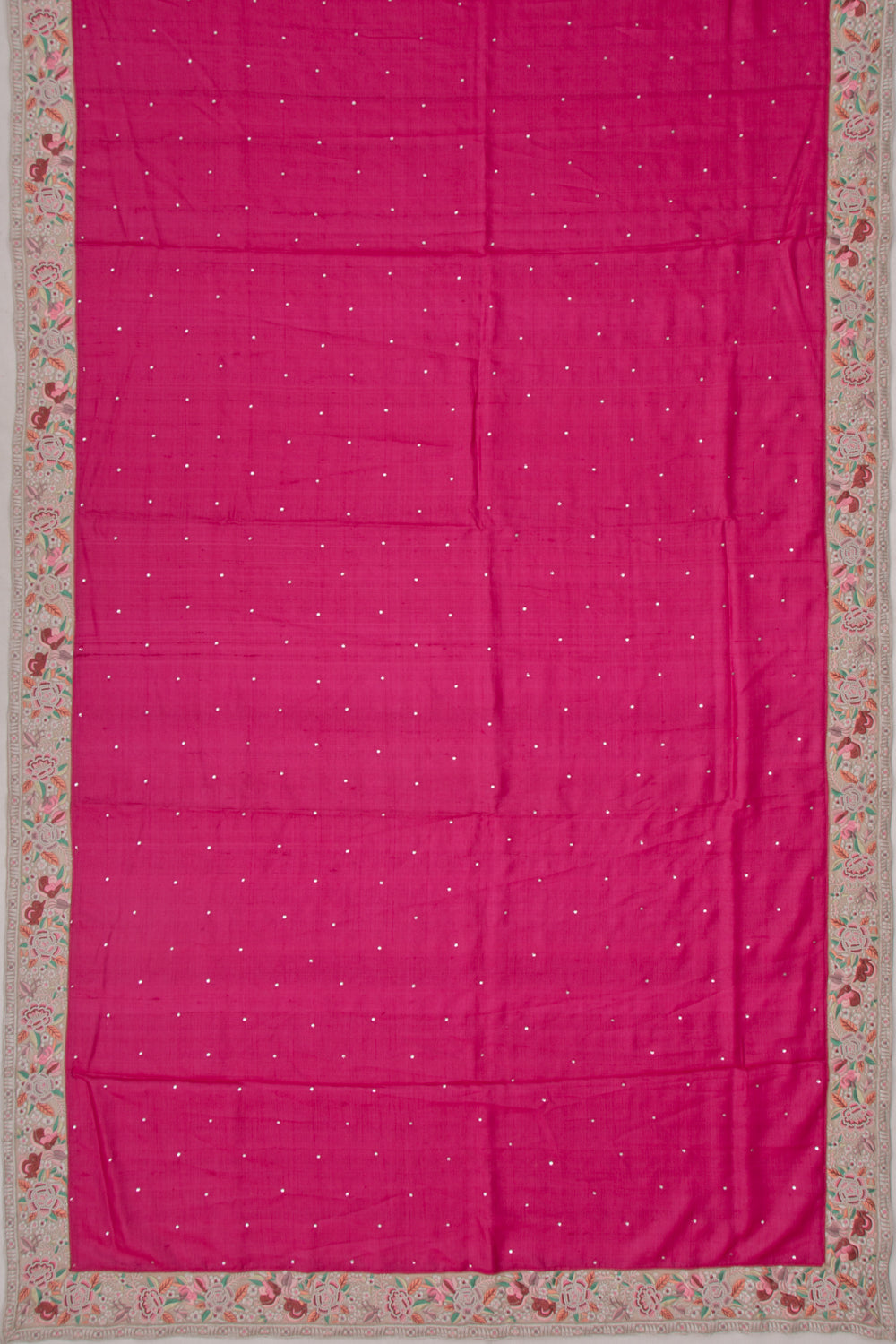 Tussar Butta Pink Saree